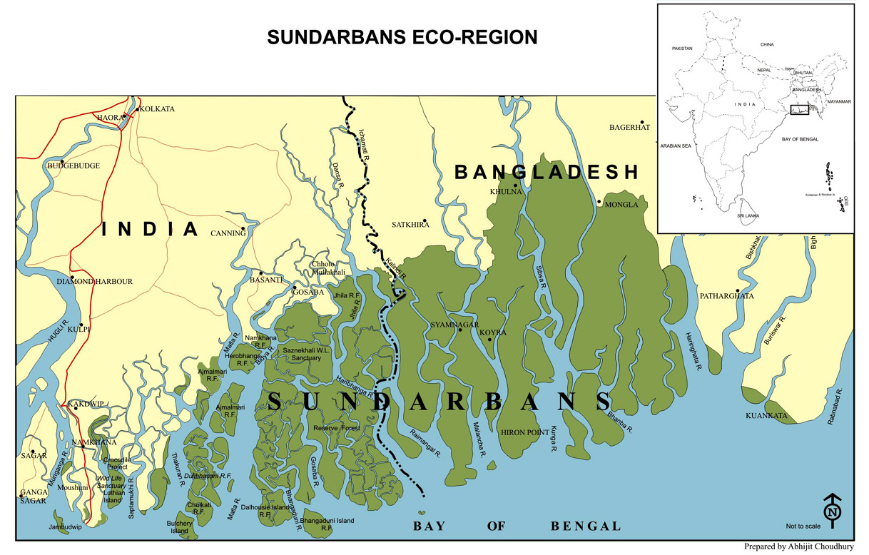 Sundarban map